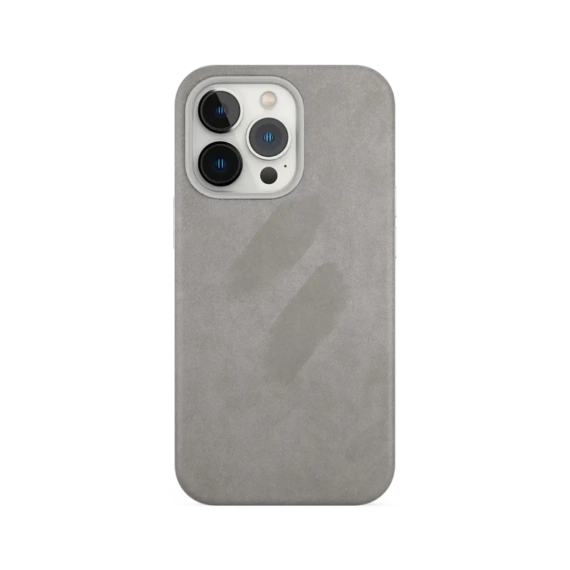 COVER IPHONE IN MICROFIBRA MAGSAFE - GREY