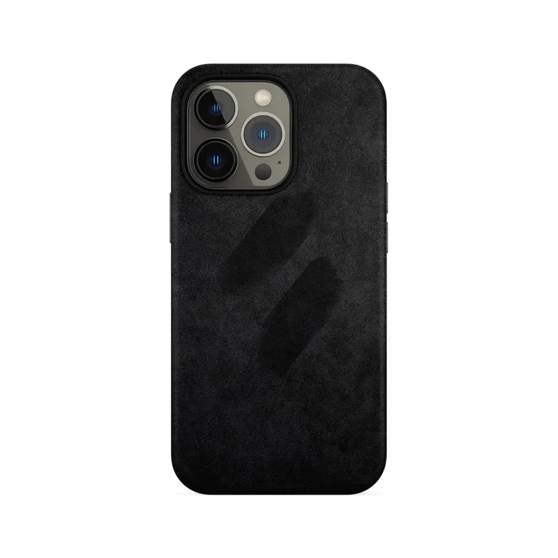 COVER IPHONE IN MICROFIBRA MAGSAFE - BLACK