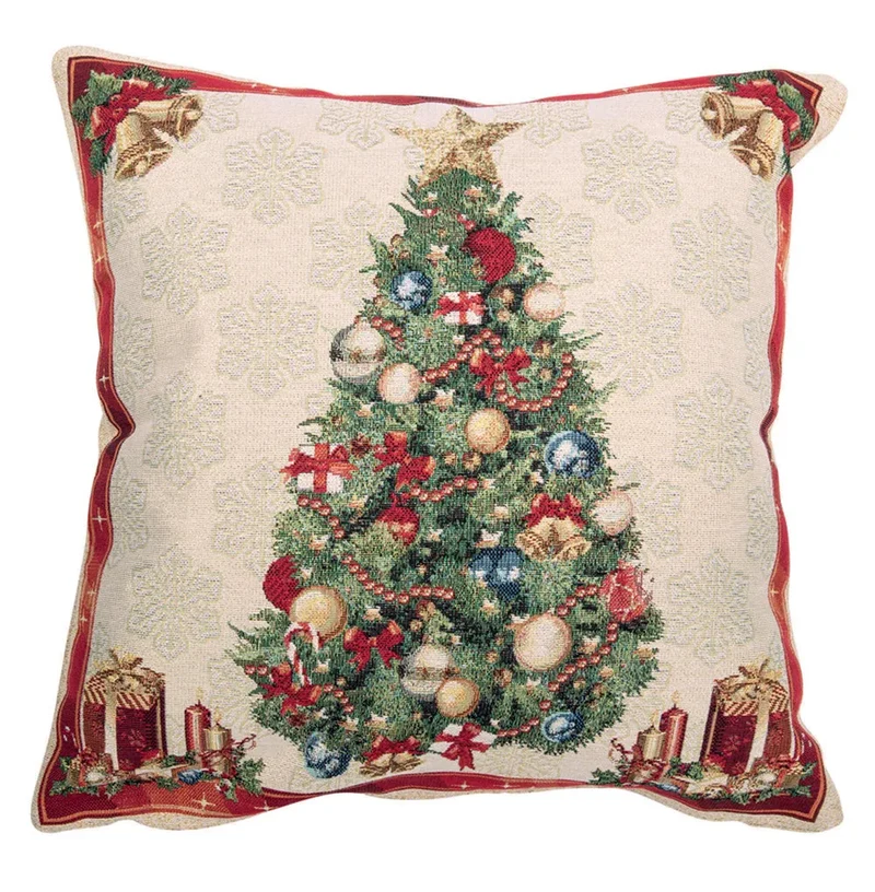 Fodera cuscino navidad double-face misura 45 x 45 cm