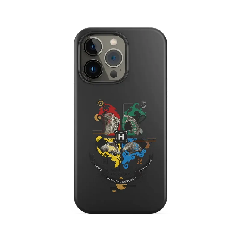 HARRY POTTER - COVER HOGWARTS MULTICOLOR CONCEPT BLACK