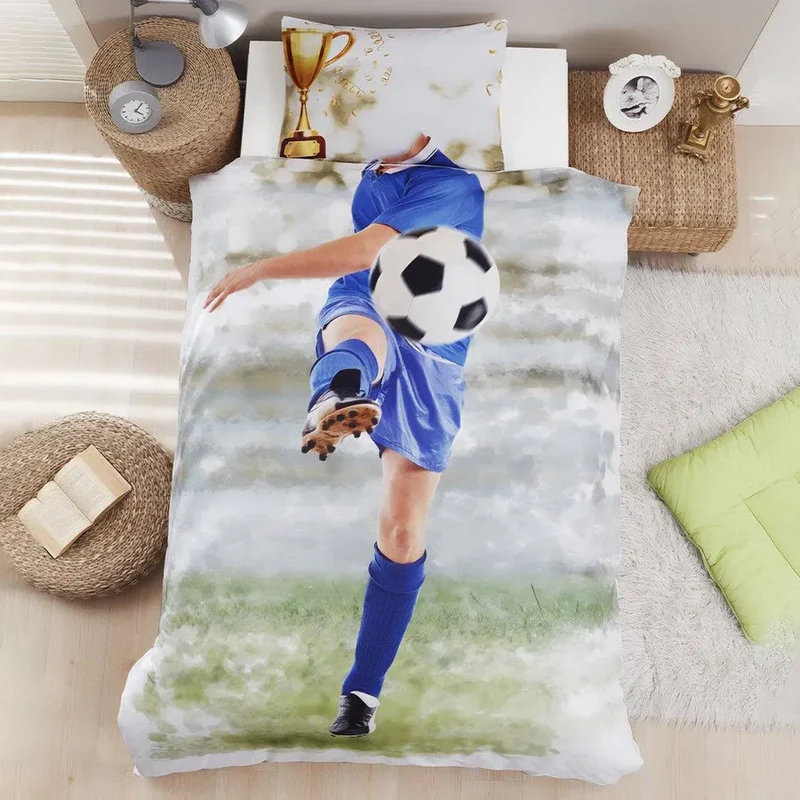 Parure copripiumino Daunex con stampa digitale fantasia soccer