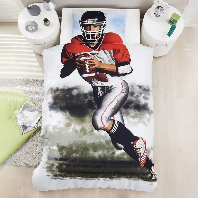 Parure copripiumino Daunex stampa digitale fantasia american football