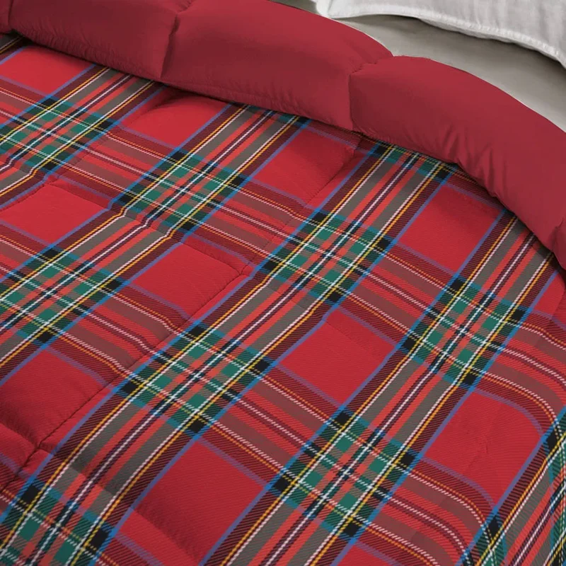Trapunta in piuma d'oca elite canazei Daunex fantasia tartan