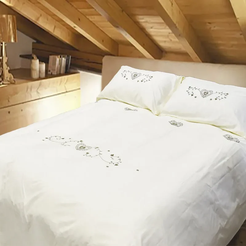 Parure copripiumino in puro cotone Daunex chalet Chamois