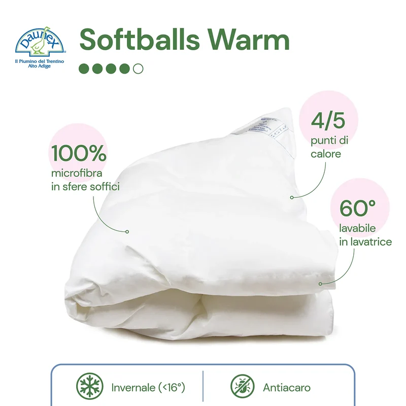 Piumino in microfibra Softballs Warm Daunex