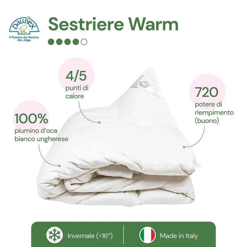 Piumino d'oca Sestriere Warm Daunex