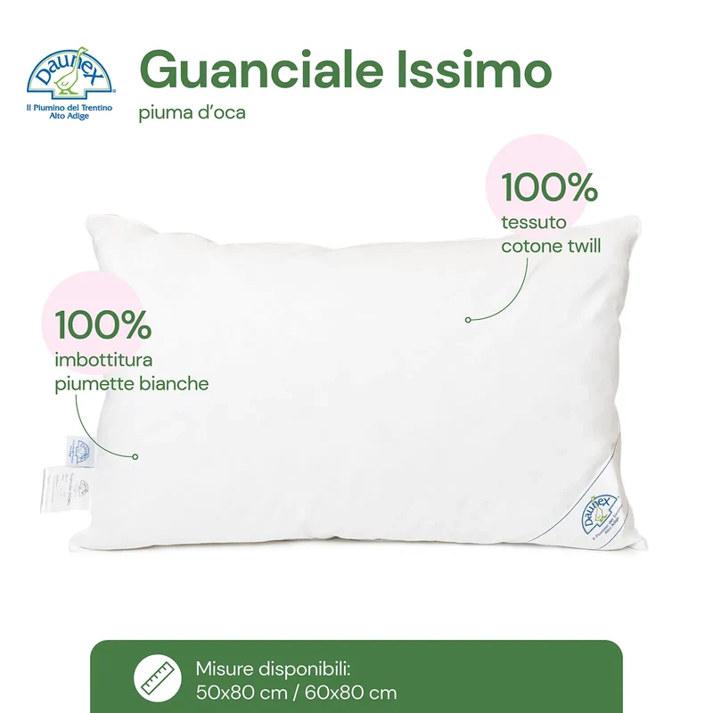 Guanciale in piumino d'oca Issimo Daunex