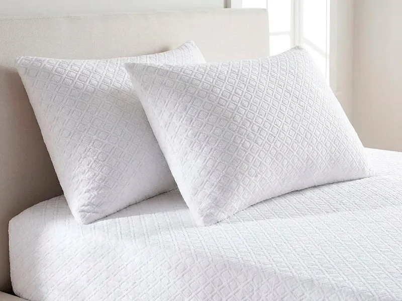 Coppia copriguanciali Daunex in jacquard con cerniera sanaform