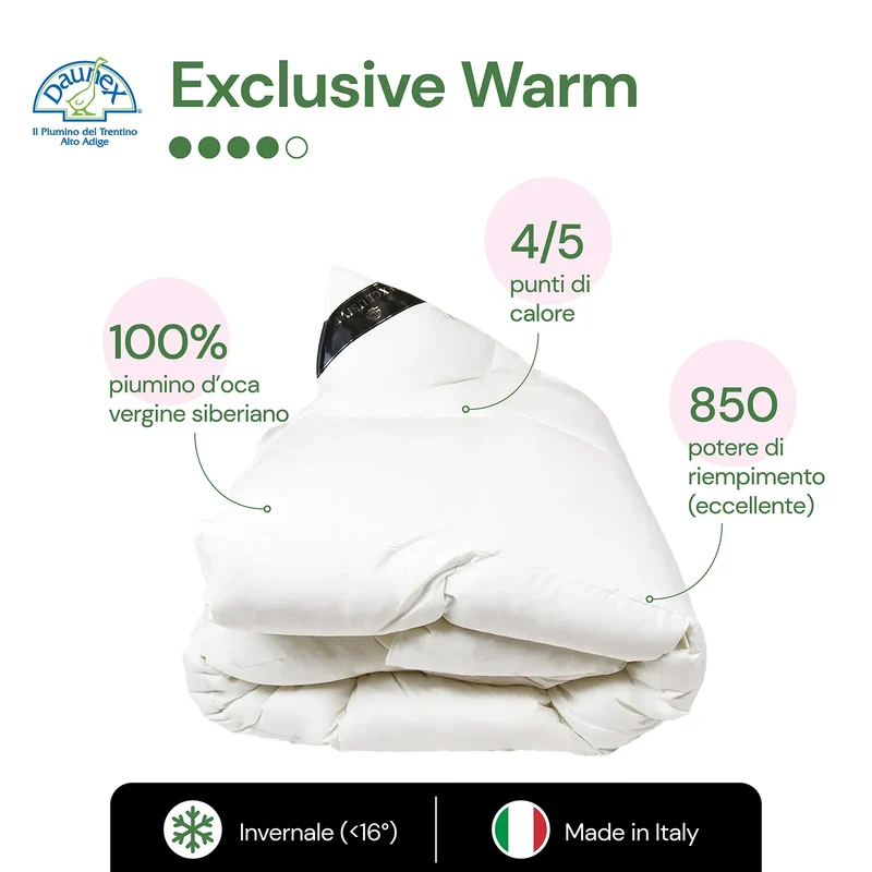 Piumino d'oca Exclusive Warm Daunex