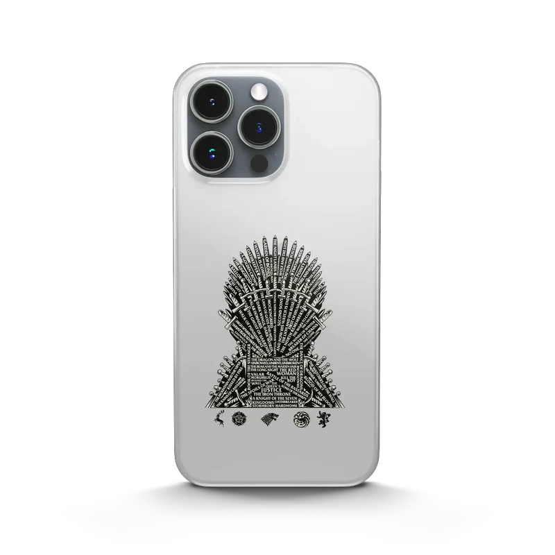 GAME OF THRONES - COVER TRASPARENTE "TRONO NERO"