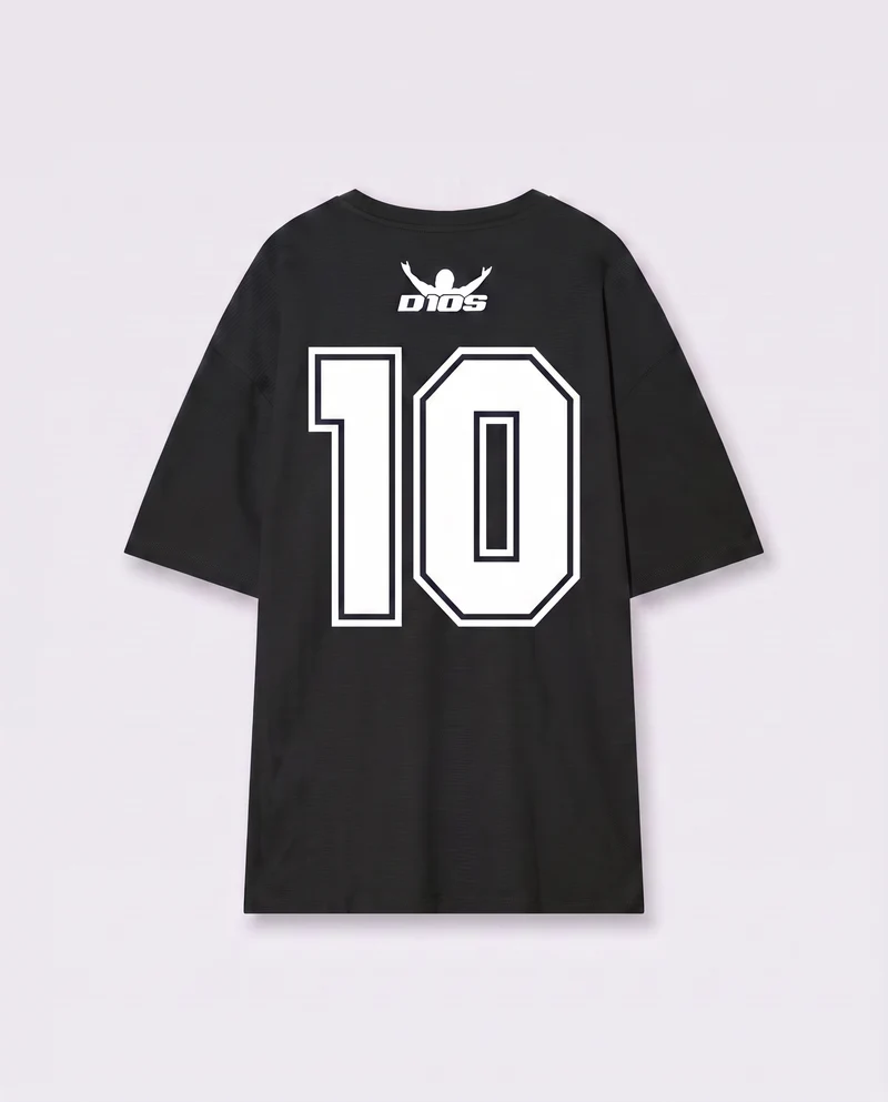 T-shirt D10S girocollo regular fit - Nero