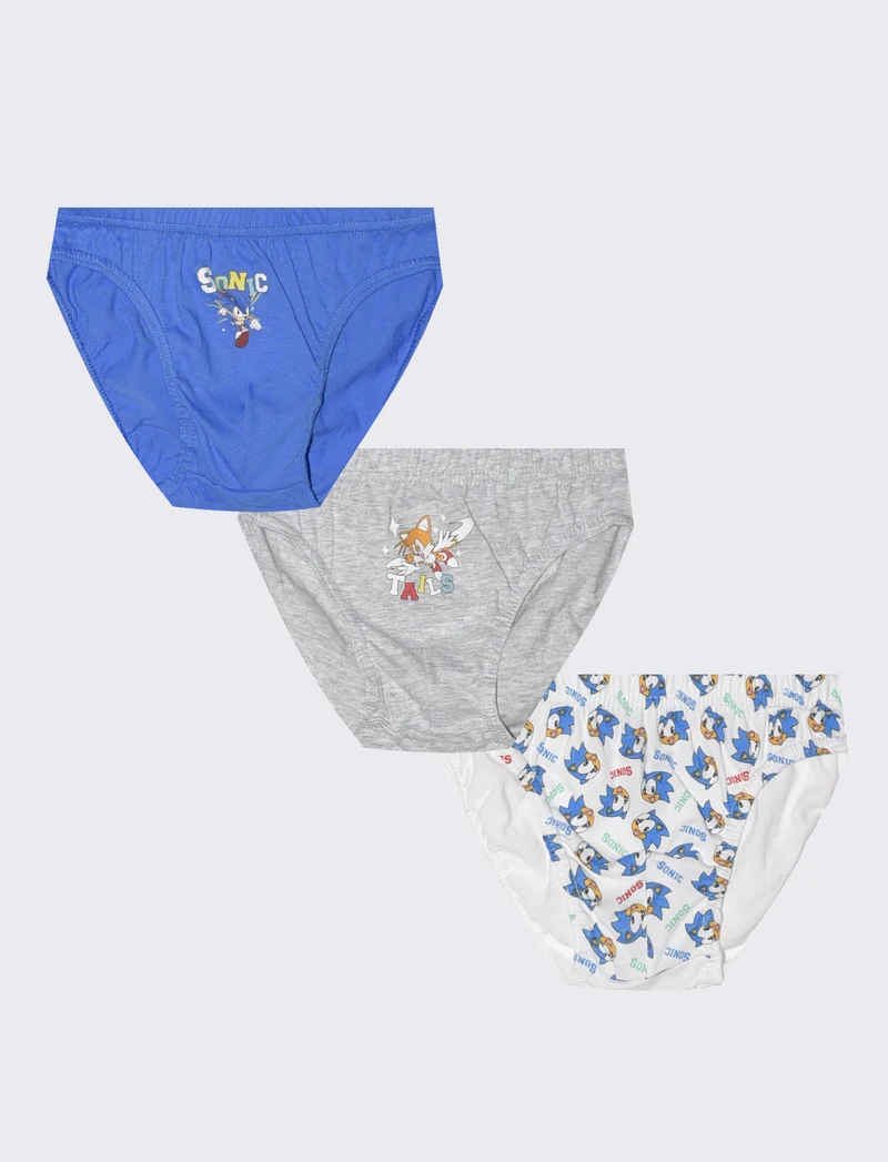 Tris di slip con Spidey, Avengers, Sonic e Pokémon - Blu