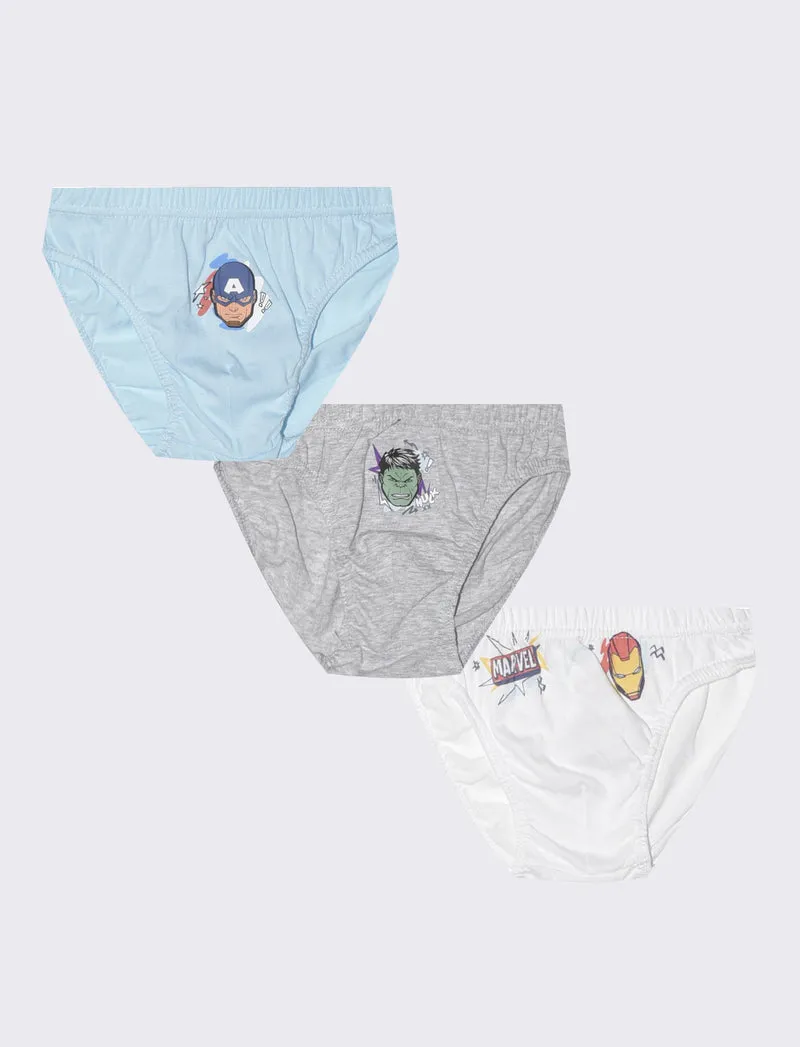 Tris di slip con Spidey, Avengers, Sonic e Pokémon - Multicolore