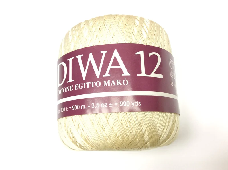 100 GR COTONE EGITTO MAKO DIWA 12 ECRU