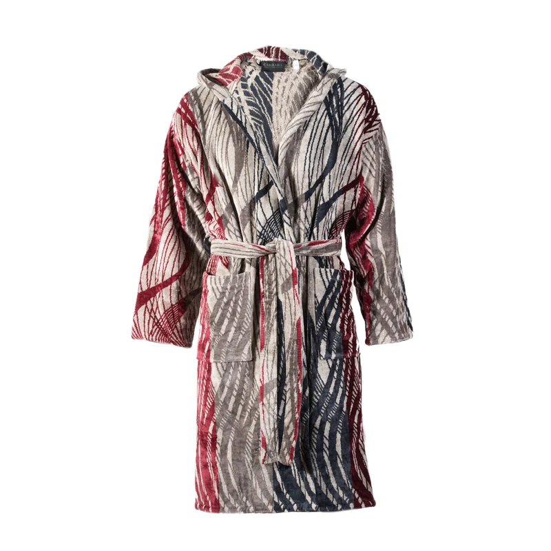 Accappatoio con Cappuccio broadway Moderno in Spugna 380 gr/mq