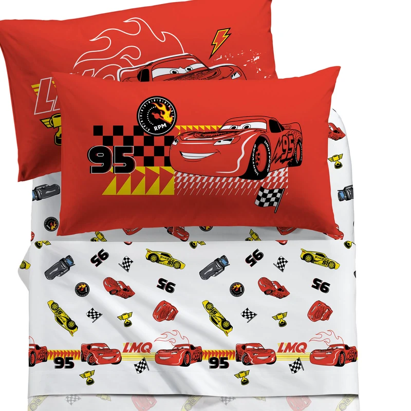 Completo Lenzuola cars in Cotone