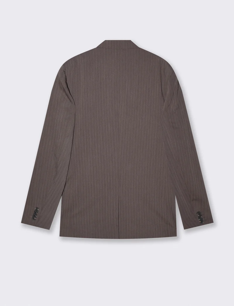 Blazer Strutturato Formale con Pochette - Moro