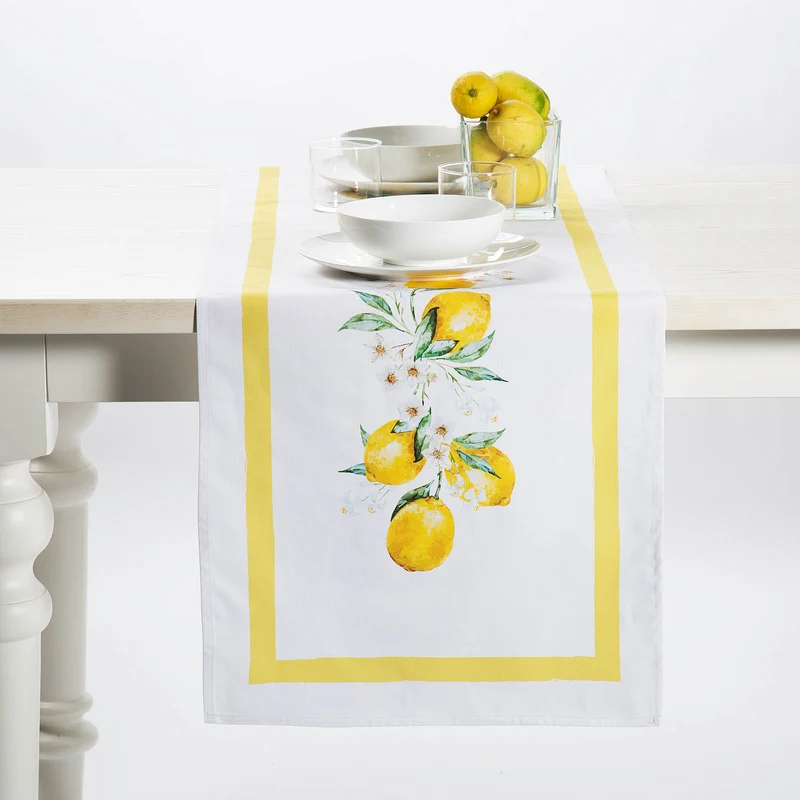 Runner tavola positano Floreale in Cotone