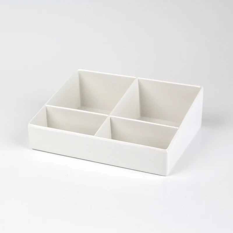Vassoio in melamina per bustine colore bianco