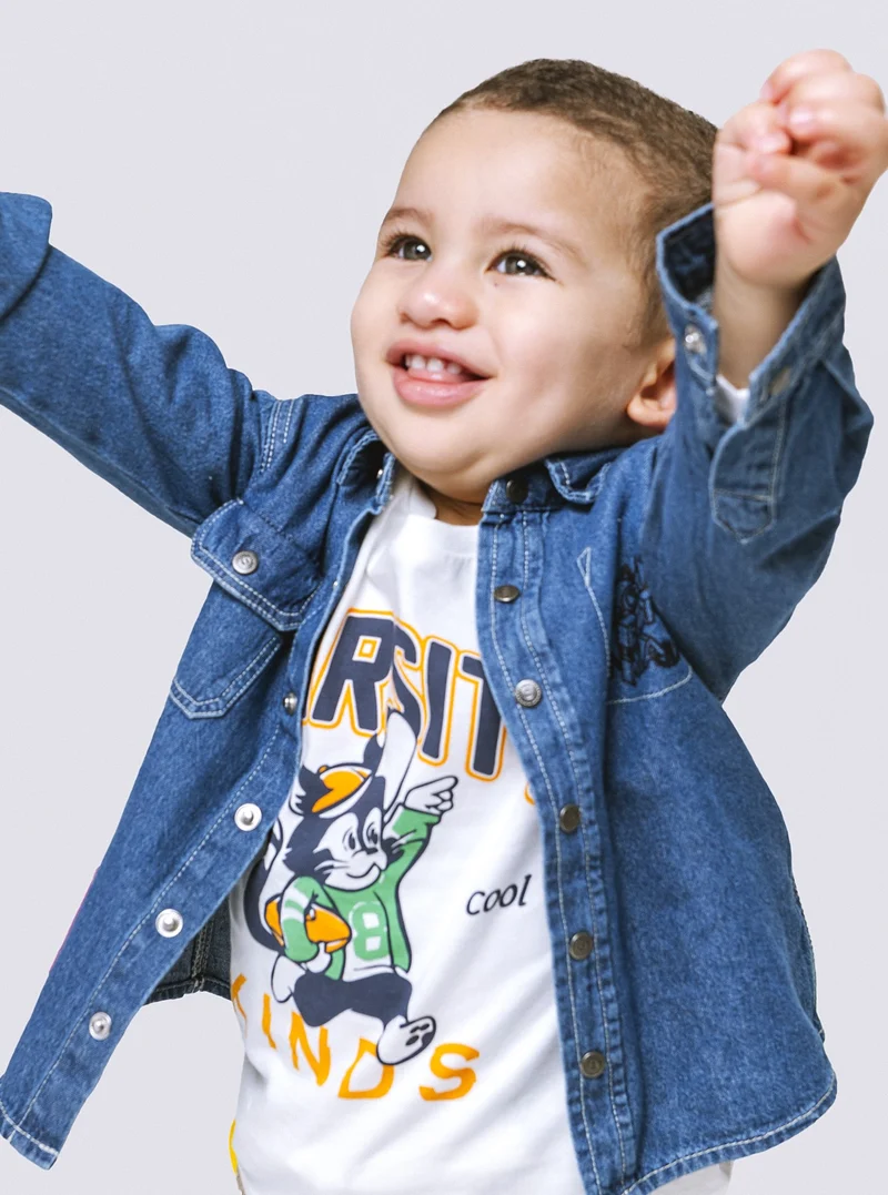 Camicia in denim da neonato - Denim