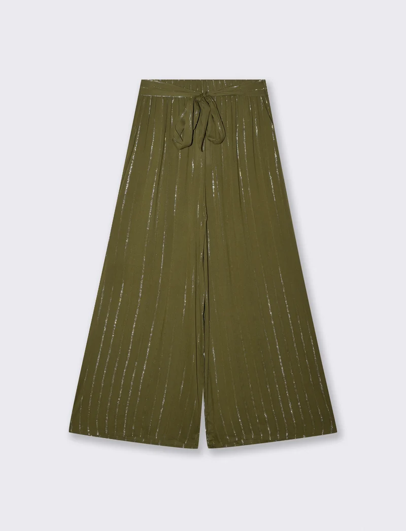 Pantalone Palazzo con Lurex e Fusciacca - Kaky 1