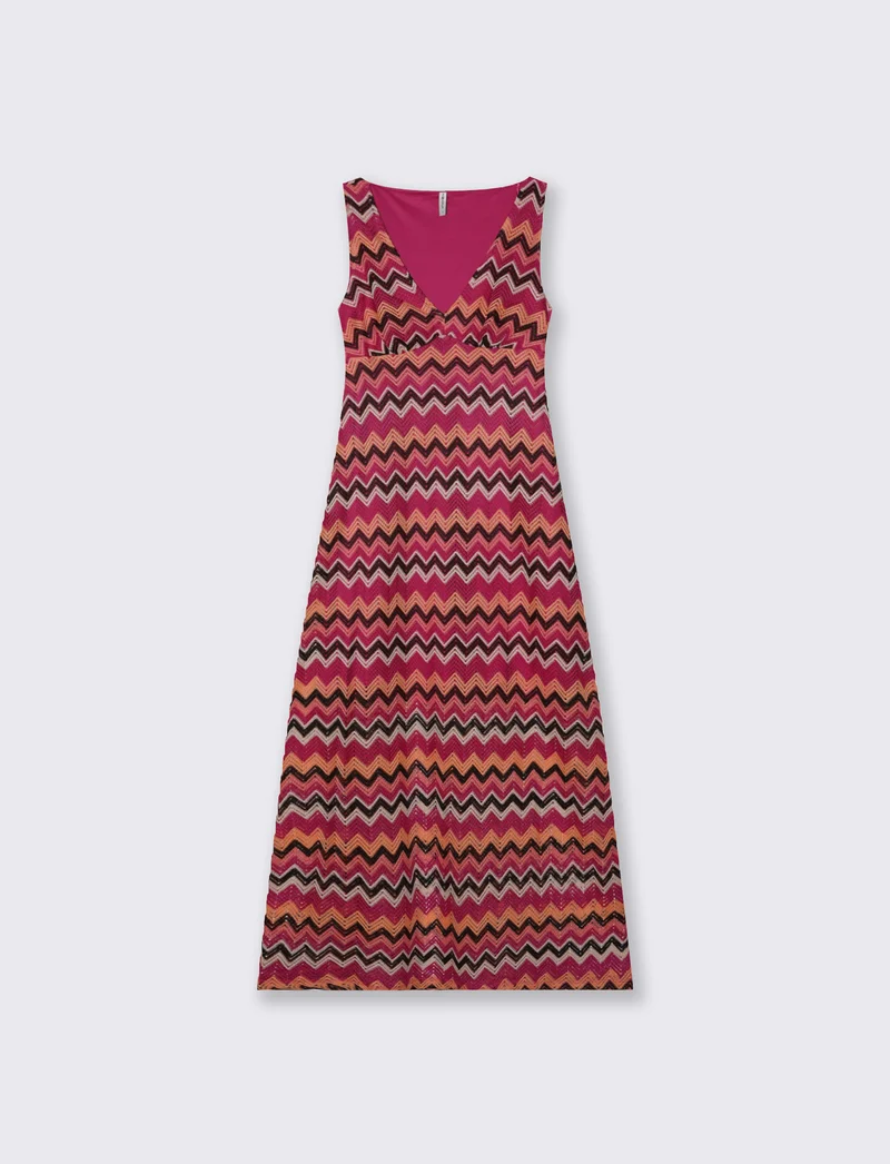 Vestito lungo senza maniche con scollo V - var 2