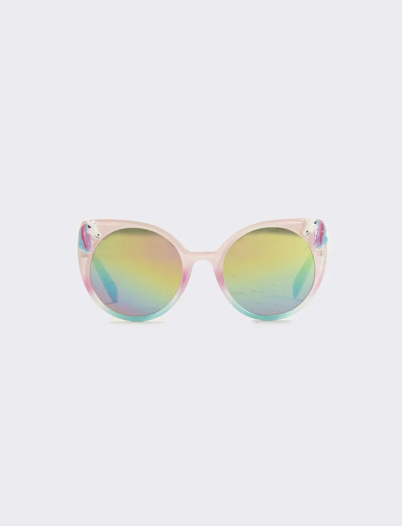 Occhiali da sole con unicorno bambina - Multicolore