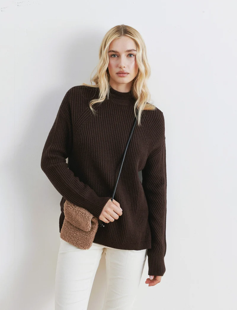 Borsetta portacellulare a tracolla donna - Beige