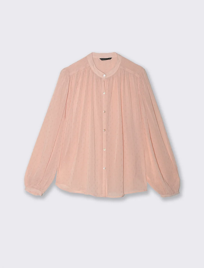 CAMICIA CON MANICA A 3/4 - Rosa chiaro