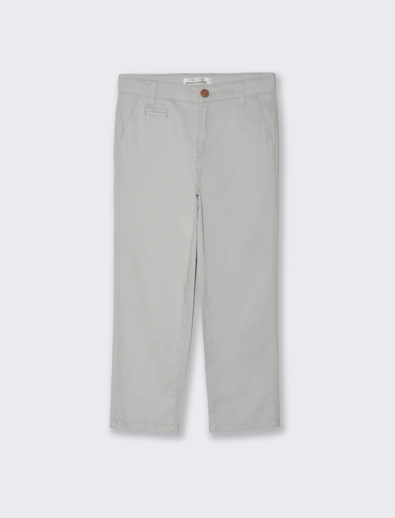 Pantaloni regular da bambino - Grigio ghiaccio