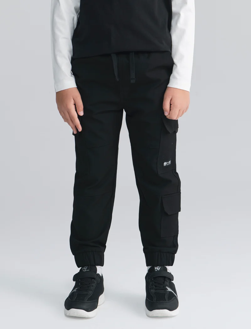 Jogger con tasconi per uno stile casual - Nero