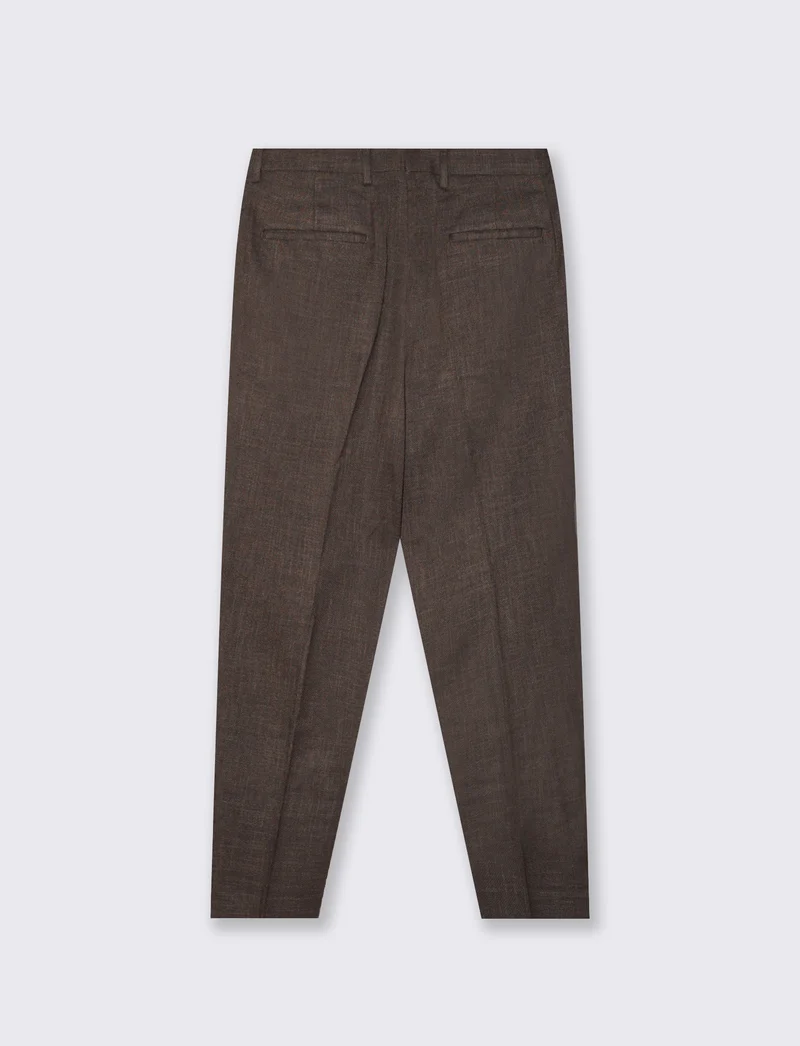 Pantaloni Formal Fit con Tasche Dettagliate - Moro