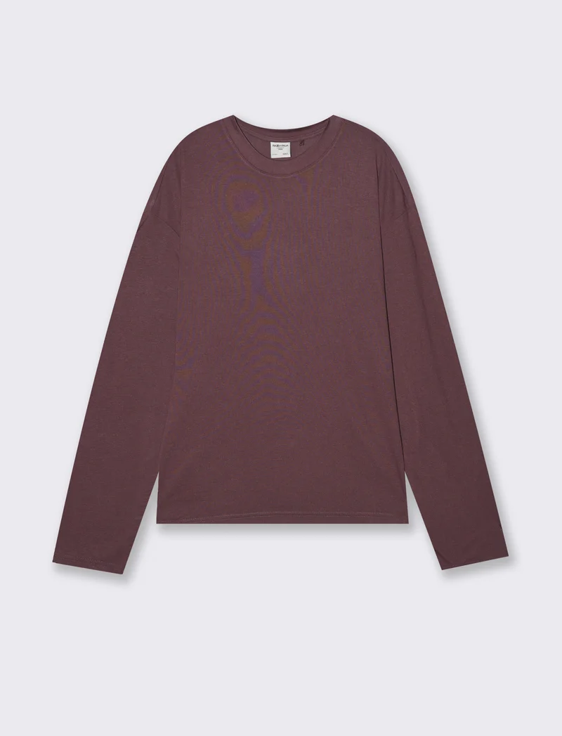 T-SHIRT RELAXED FIT - Bordeaux