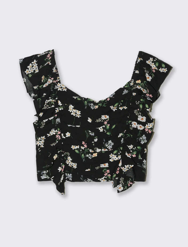 Top con rouches da donna - var 1