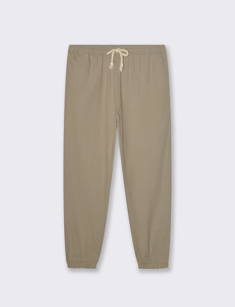 Pantaloni jogger tessuto strutturato da uomo - Verde salvia