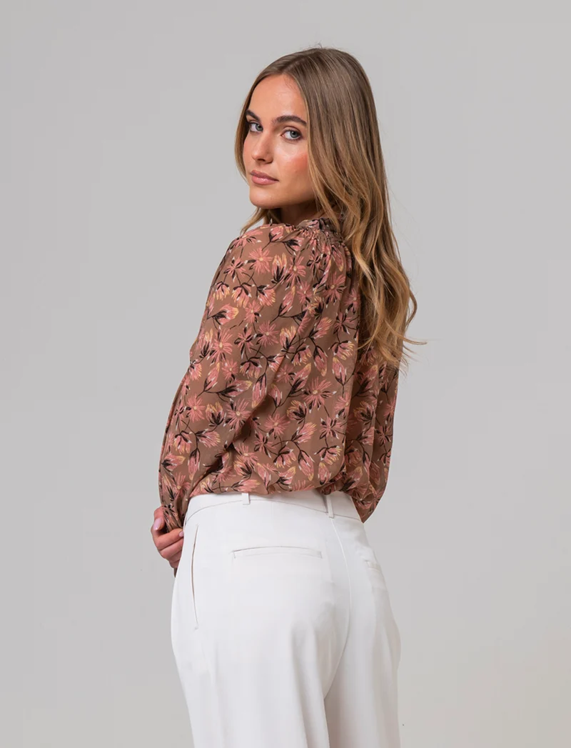 Casacca con collo alla coreana da donna - var 1