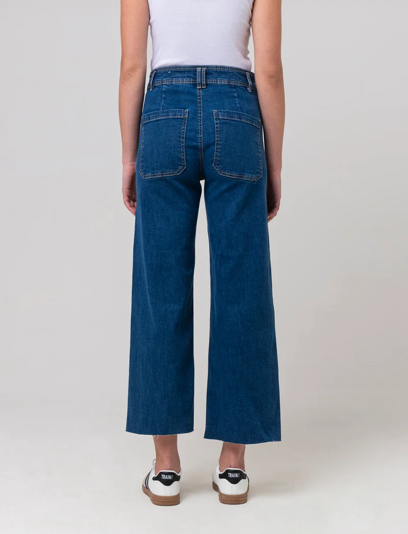 Jeans alla caviglia da donna - Denim