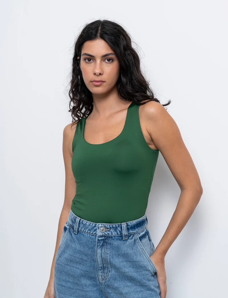 Body giromanica da donna - Verde